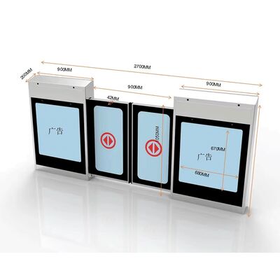 acheter Porte coulissante automatique d'acier inoxydable de gares à grande vitesse avec des écrans de publicité online manufacture