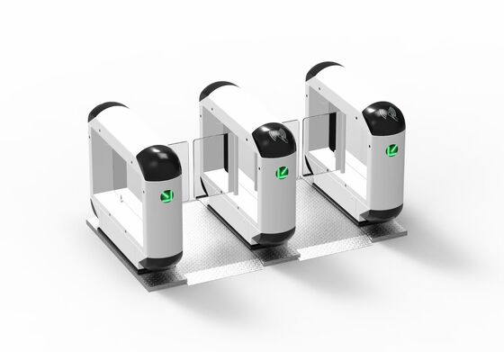 acheter Porte de barrière intelligente en acier inoxydable Porte tourniquet pivotante avec lecteur de cartes online manufacture