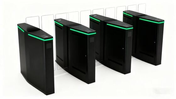 Bon prix RFID Card Reader Sliding Door Turnstile Office Building Tempered Glass Full Height en ligne