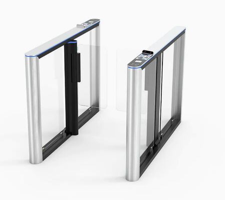 Bon prix Android reconnaissance faciale Porte de vitesse tournevis Matériau en aluminium plus lecteur de code QR RFID Entrée de sécurité automatique Porte de tournevis en ligne