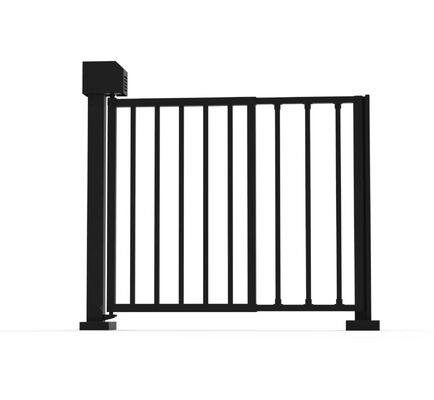 Bon prix Portillon de passage piéton électrique à bras oscillant en acier inoxydable, nanométallisation, anti-pincement, sans balais, 1 voie en ligne