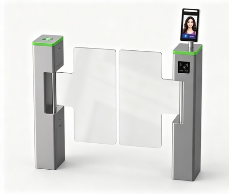 Bon prix Barrière de vitesse d'acier inoxydable de porte d'oscillation de reconnaissance des visages pour les parcs universitaires en ligne