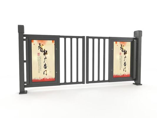 Bon prix Porte battante automatique publicitaire à double porte à 180 degrés pour la sécurité publique communautaire en ligne