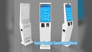 Solution efficace de terminal libre-service pour le lobby gouvernemental