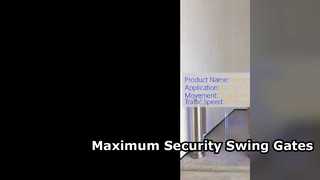 High Security Full Height Swing Barrier Gate Solutions