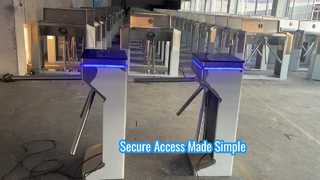 Solution de contrôle d'accès sécurisée de porte de tourniquet de trépied de KOMAI